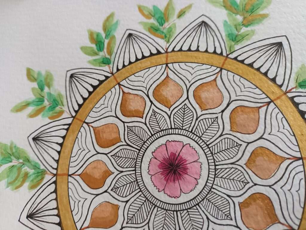 Bild von einem gezeichneten Mandala